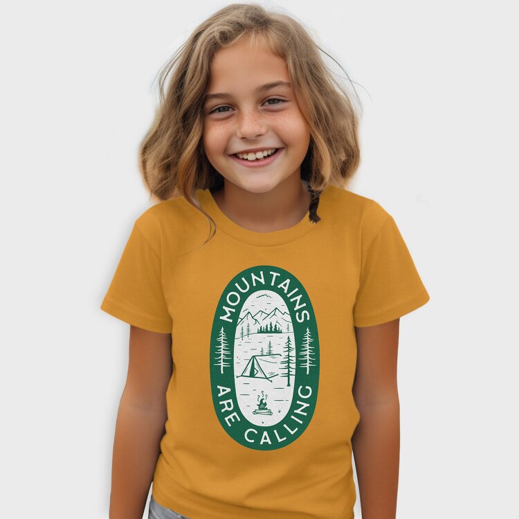 Mountains Are Calling Green, Tricou Copii