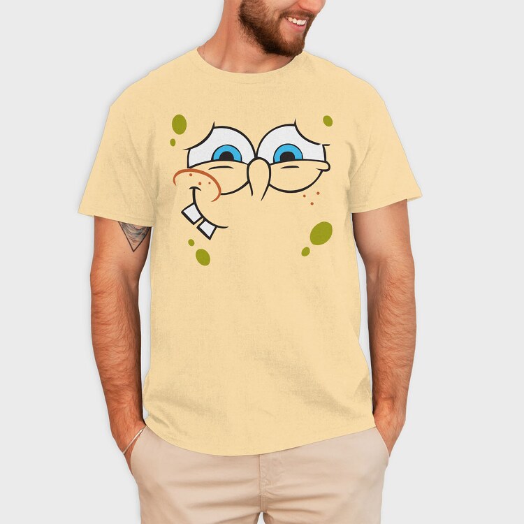 SpongeBob face 4, Tricou Barbati (Unisex)