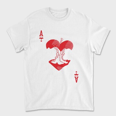 Ace Of Hearts, Tricou Barbati (Unisex)