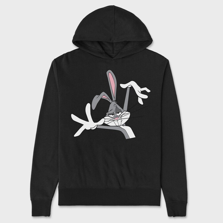 Angry Bugs Bunny, Hanorac Oversize Barbati (Unisex)