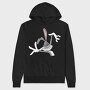 Angry Bugs Bunny, Hanorac Oversize Barbati (Unisex)