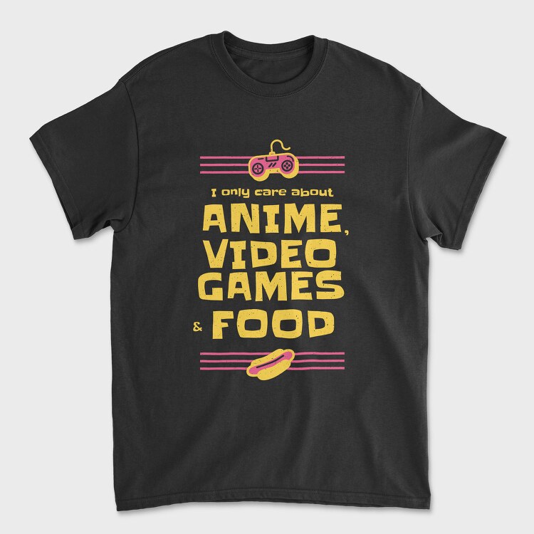 Anime Game Food Fest, Tricou Barbati (Unisex)