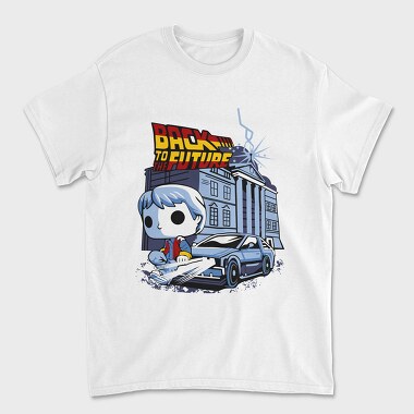 Back To The Future Pop Art, Tricou Barbati (Unisex)