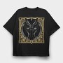 Black Panther Mask 1, Tricou Oversize Barbati (Unisex)