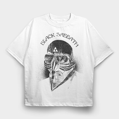 Black Sabbath Skull, Tricou Oversize Barbati (Unisex)