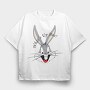 Bugs Whats Up Doc, Tricou Oversize Barbati (Unisex)