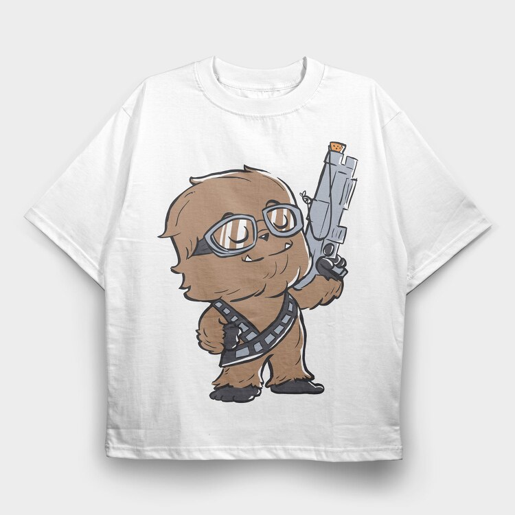 Chewbacca Cool Kid, Tricou Oversize Barbati (Unisex)