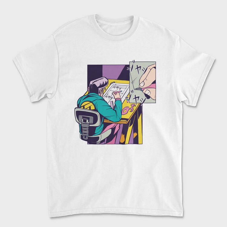 Comic Artist Sketch, Tricou Barbati (Unisex)