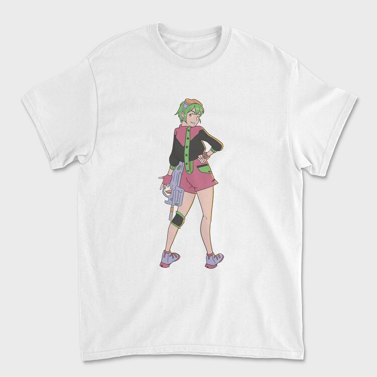 Cyberpunk Girl, Tricou Barbati (Unisex)