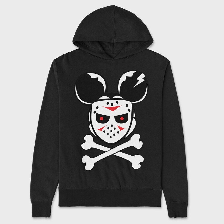Deadmau5 Skull, Hanorac Oversize Barbati (Unisex)