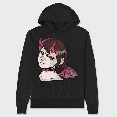 Demon Girls Gaze, Hanorac Oversize Barbati (Unisex)