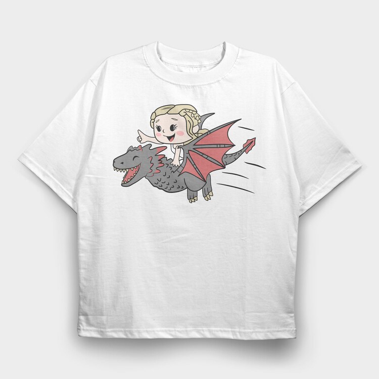 Dragon Rider, Tricou Oversize Barbati (Unisex)