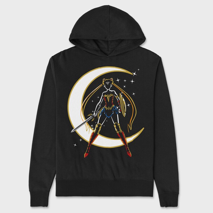 Eagle Moon Sword, Hanorac Oversize Barbati (Unisex)