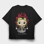Fire Dragon Chibi, Tricou Oversize Barbati (Unisex)