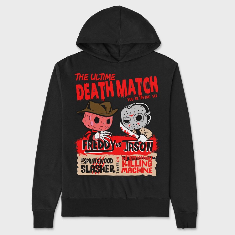Freddy Vs Jason Slasher, Hanorac Oversize Barbati (Unisex)