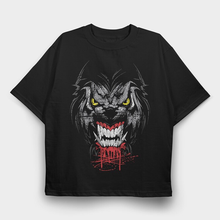 Joker Grin 1, Tricou Oversize Barbati (Unisex)
