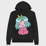 Kawaii Ice Cream Girl, Hanorac Oversize Barbati (Unisex)