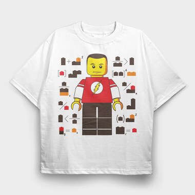 Lego Flash Power Suit, Tricou Oversize Barbati (Unisex)
