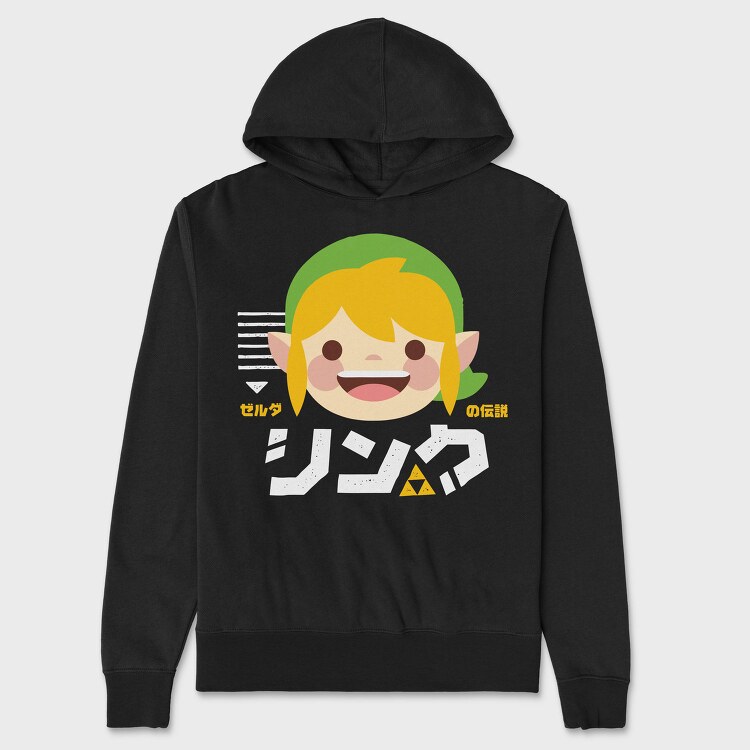 Link Smile Legend, Hanorac Oversize Barbati (Unisex)