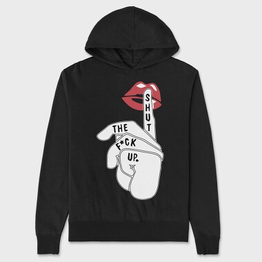 Lips Shut Up, Hanorac Oversize Barbati (Unisex)