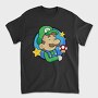 Luigi Star Mushroom, Tricou Barbati (Unisex)