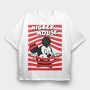 Mickey Mouse, Tricou Oversize Barbati (Unisex)