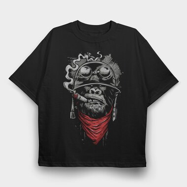 Motorcycle Gangster, Tricou Oversize Barbati (Unisex)