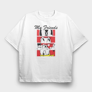 My Friends Daisy, Tricou Oversize Barbati (Unisex)