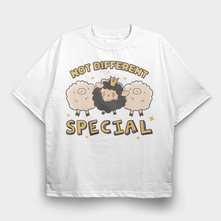 Not Different Special, Tricou Oversize Barbati (Unisex)