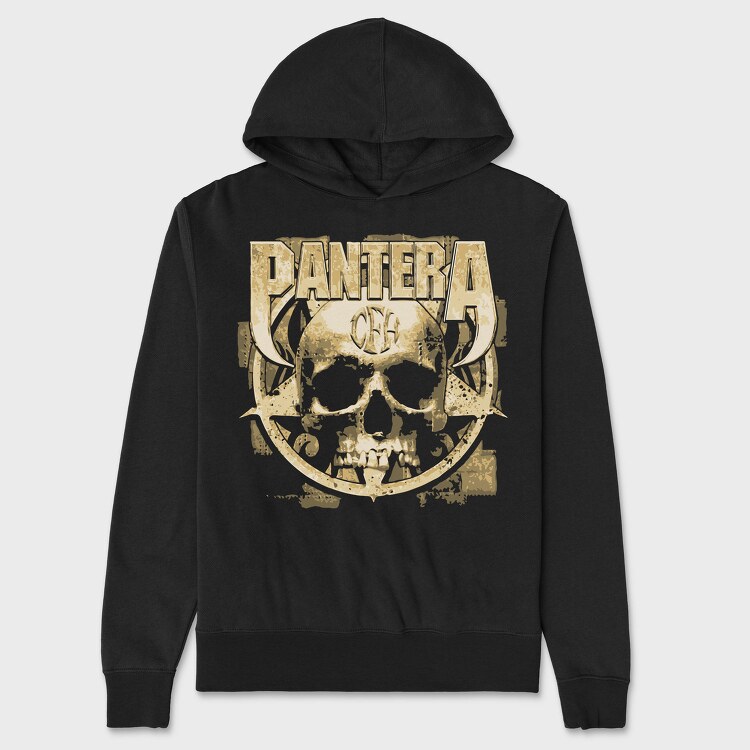 Pantera Skull, Hanorac Oversize Barbati (Unisex)
