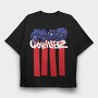 Patriotic Gorillaz, Tricou Oversize Barbati (Unisex)