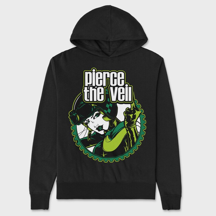 Pierce The Veil Emblem, Hanorac Oversize Barbati (Unisex)