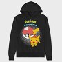 Pikachu Pokeball Catch, Hanorac Oversize Barbati (Unisex)