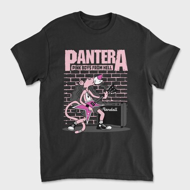 Pink Pantera Guitar, Tricou Barbati (Unisex)