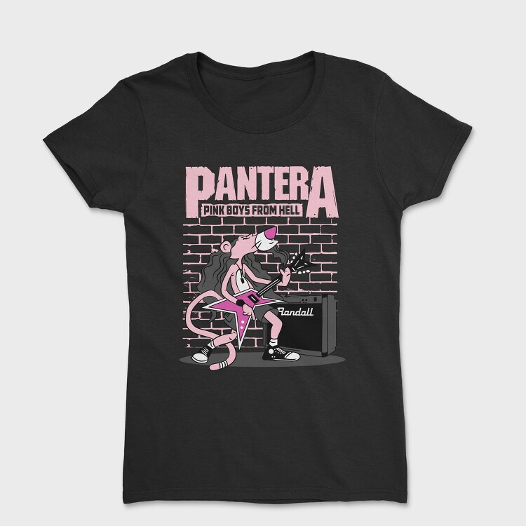 Pink Pantera Guitar, Tricou Femei
