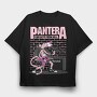 Pink Pantera Guitar, Tricou Oversize Barbati (Unisex)