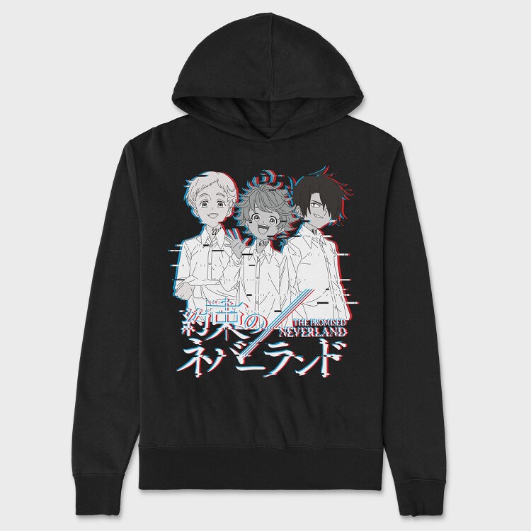 Promised Neverland Trio, Hanorac Oversize Barbati (Unisex)