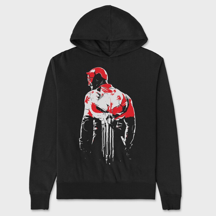 Punisher Silhouette, Hanorac Oversize Barbati (Unisex)