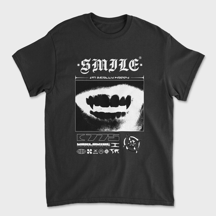 Smile 2, Tricou Barbati (Unisex)