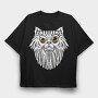 Purrfectlyfuzzy, Tricou Oversize Barbati (Unisex)