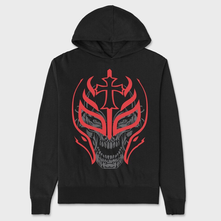 Red Skull Mask, Hanorac Oversize Barbati (Unisex)