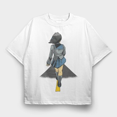 Sailor Moon Walk, Tricou Oversize Barbati (Unisex)