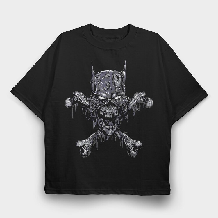 Skull Crossbones, Tricou Oversize Barbati (Unisex)