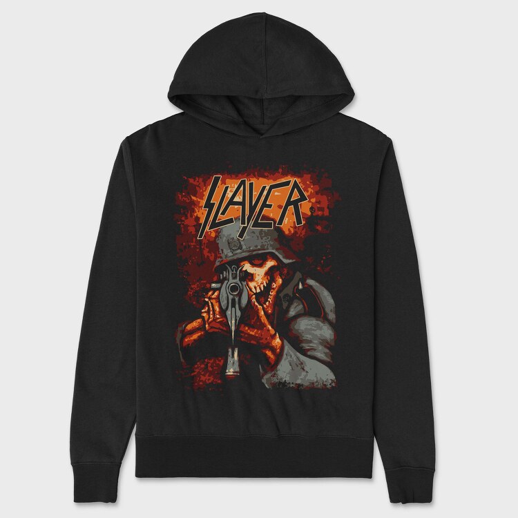 Slayer Skull, Hanorac Oversize Barbati (Unisex)