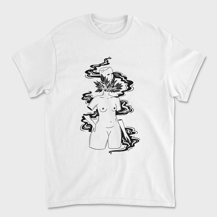 Smoke Leaf Woman, Tricou Barbati (Unisex)