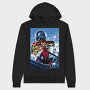Spiderman Moon Wave, Hanorac Oversize Barbati (Unisex)