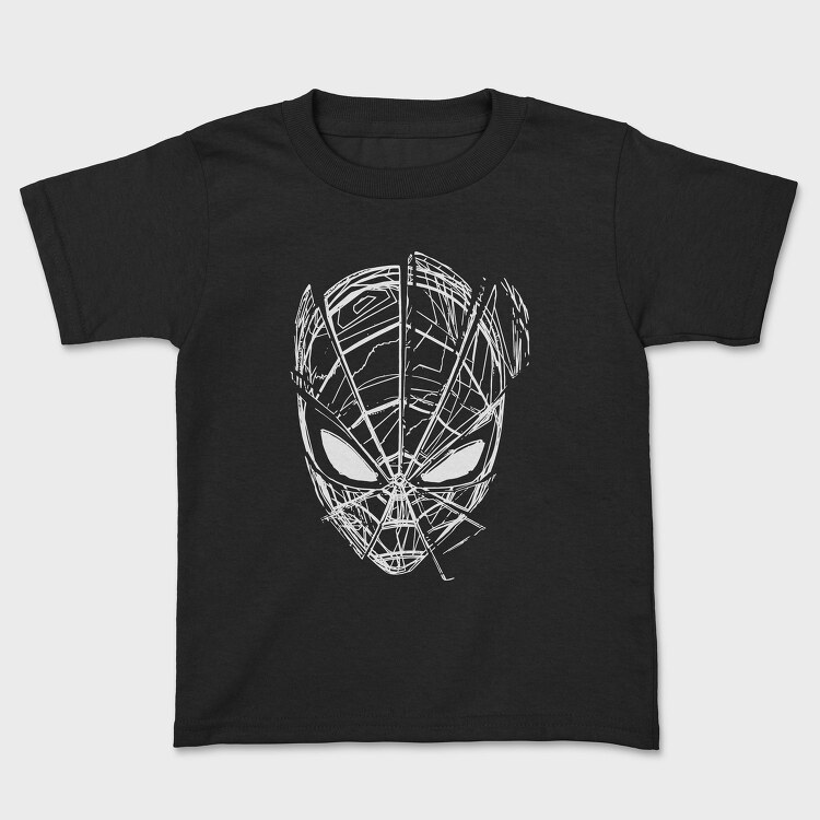 Spiderman Web Sketch, Tricou Copii