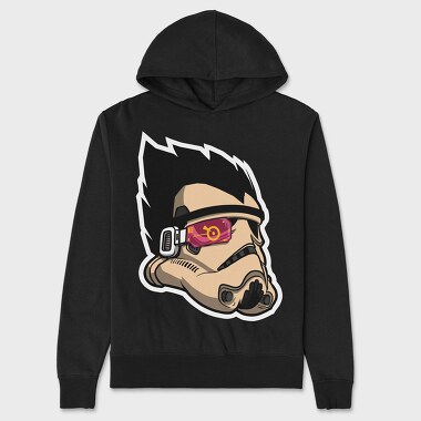 Stormtrooper Visage, Hanorac Oversize Barbati (Unisex)