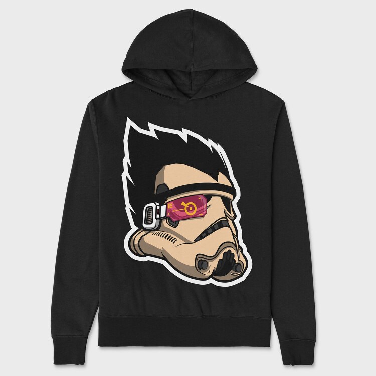 Stormtrooper Visage, Hanorac Oversize Barbati (Unisex)