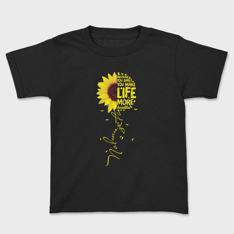 Sunflower Smile Life, Tricou Copii